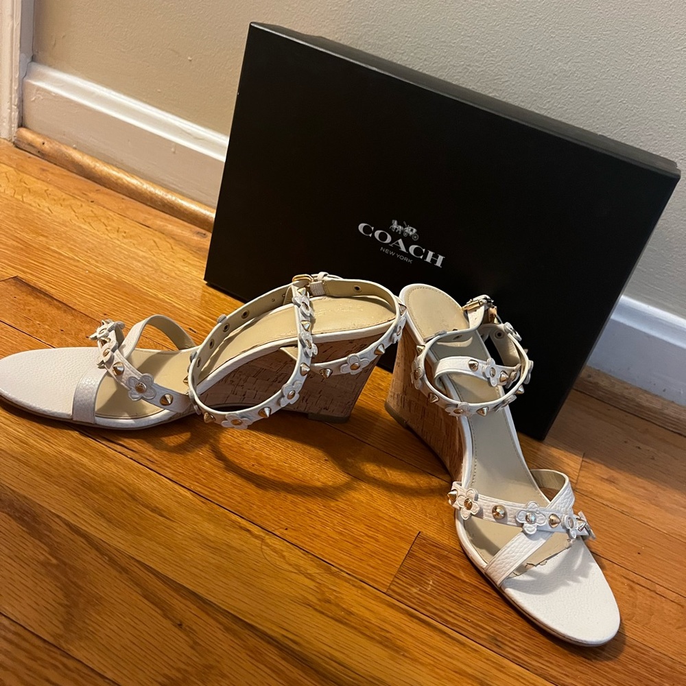 Shoes-brand “Coach”. Size: 9. Color: Cream